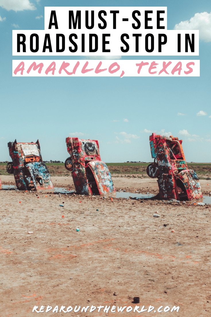 Cadillac Ranch: A Cadillac Graveyard on Route 66 In Amarillo, Texas Red ...